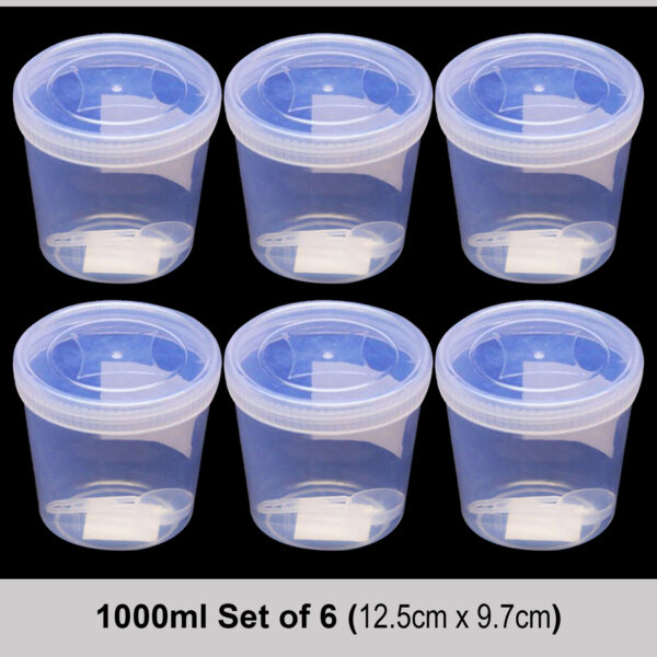 1000ml-Set-of-6-Plastic-Storage-Jar-with-Spoon